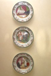 Set Of 3 Vintage Wedgwood Little Red Riding Hood Decorative Wall Plates