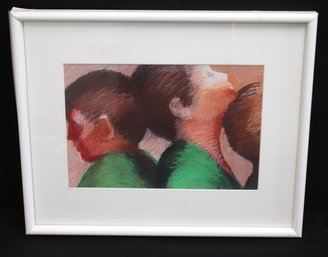 Signed Pastel Artwork In Frame