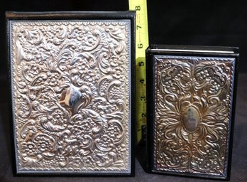 Small Sterling Silver Embossed Oxford Dictionary And Phone/Address Book