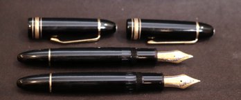 2 Montblanc Meisterstuck No.149 Fountain Pens With 18K Nib