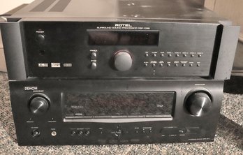 Denon AV Surround Receiver AVR 1611 Tested - Rotel Surround Sound Processor RSP-1066 Not Tested No Power Cord