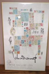 Hoi Leba Dang La Comedie Humaine Embossed Framed Art Exhibition Poster
