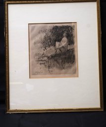 Signed Vintage Print By H.M Rosenberg