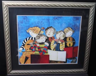 The Prelude Plate Signed Lithograph By Bolivian Artist, Graciela Rodo Boulanger