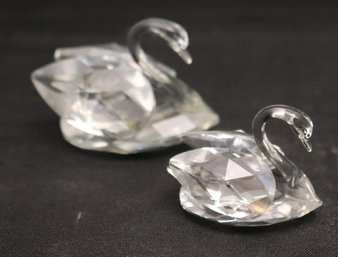 Swarovski Crystal Swan Figurines