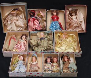 Collection Of Vintage Nancy Ann Storybook Dolls