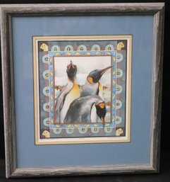 Penguin Family Portrait' Signed & Numbered Artwork By Anne Gifford.