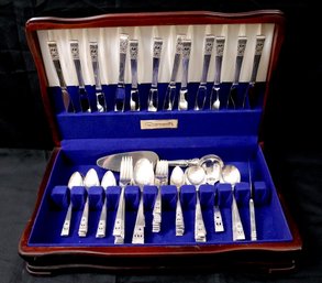Community Silverplate Service For 12 In Original Box