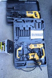 Dewalt Electric Power Tools As Pictured, Sawzall, Includes A Box Of Deck Screws As Pictured,