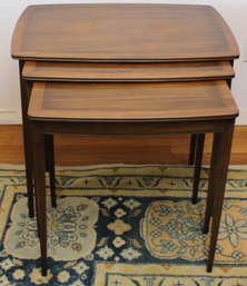 Mid Century Kittinger Williamsburg Style 3-Piece Nesting Table Set