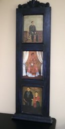 Modern Frida Kahlo & Diego Rivera Triptych In Tall Frame