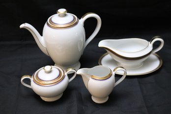 Rosenthal Continental China Teapot Sugar &amp Creamer And Gravy Boat.Companion To The Rosenthal Service Lot