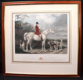 Vintage Equestrian Print In Frame M. Will Long On Bertha To His Grace The Duke Of Beaufort London