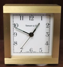 Vintage Tiffany &amp Co. Brass Table Clock