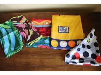 Assortment Of 5 Silk Scarves Including Norell, Sian Tucker & Jones NY