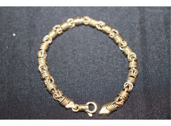 14K YG Mixed Link Bracelet