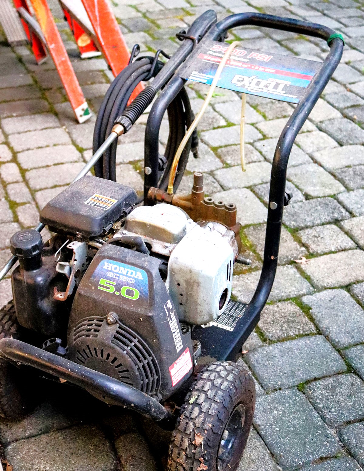 Excell 2400 Psi Pressure Washer With Honda Gc160 Gas Motor