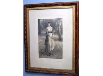 Mezzotint With Seal Signed By The Artist