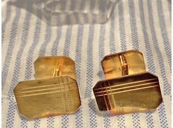 14K YG Pair Of Cufflinks