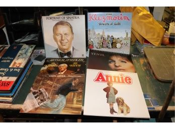 Mixed Lot Of Records Artist Include Sinatra, Paul Anka, Barbara Streisand, Annie, The Klezmorim