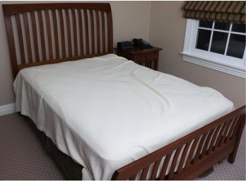 Ethan Allen Shaker Style Full Size Bedframe, Nightstand & Tall Chest With 6 Drawers