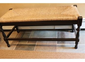 Woven Rush Italian Country Style Bench From Buying & Design Made In Italy