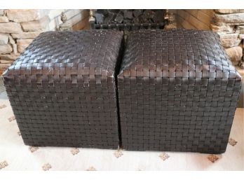 LHB Cebu Pair Of Woven Stools