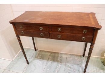 Small Antique Console/Vanity Burlwood Top