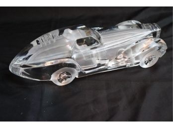 Large Baccarat Crystal Rolls Royce With Some Front-End Damage