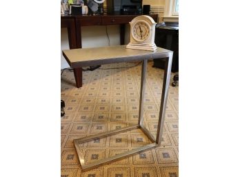 Side Table With Battery Operated Clock