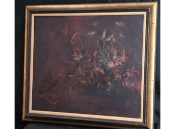 Floral Still Life Painting By Ralph L. Brown On Canvas