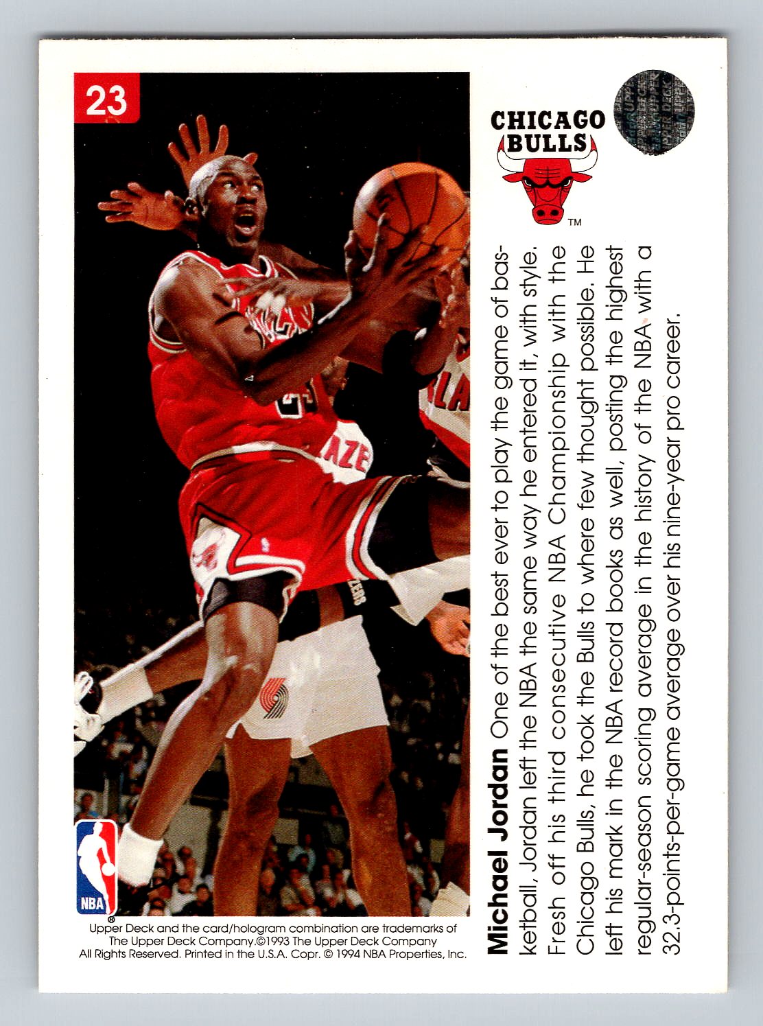 Upper Deck Jordan 3rd Championship 1993 Upper Deck #204 Michael