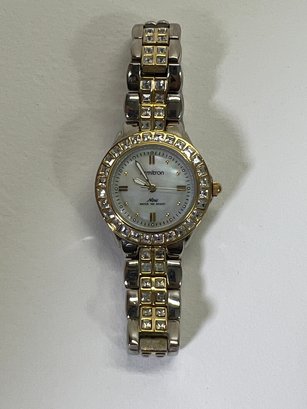 Armitron Now 75/3689TT Ladies Wrist Watch Mother Of Pearl #5973