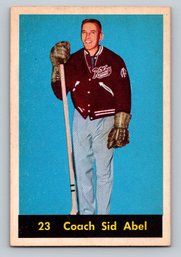 1960 PARKHURST Sid Abel Hockey Card - EX/MT