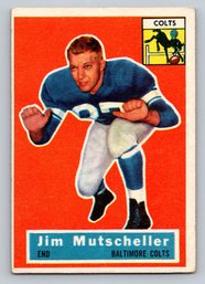 1956 TOPPS Jim Mutscheller Football Card - VG-EX