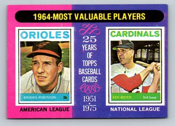1975 TOPPS '64 MVP Baseball Card - NM/MT