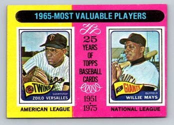 1975 TOPPS '65 MVP Baseball Card - NM/MT
