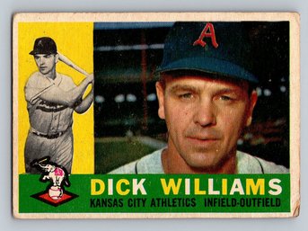 1960 TOPPS Dick Williams Baseball Card -Poor
