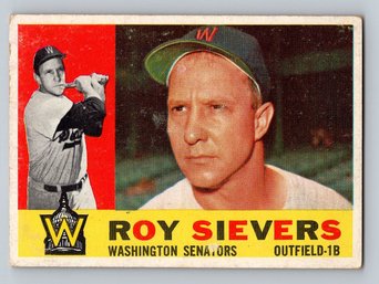 1960 TOPPS Roy Sievers Baseball Card - VG