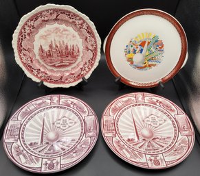 (4) 1939 & 1940 New York World's Fair Commemorative Plate Lot