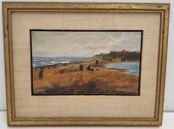1985 'Between Waters' Phinney's Bay Osterville Cape Cod Painting Signed Higham