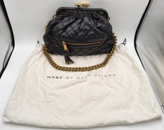Marc Jacobs Black Quilted Leather Little Stam Bag With Dust Bag