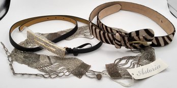 Dana Buchman, Astoria, And Oscar De La Renta Designer Belt Lot