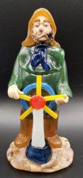 Vintage Zelezny Brod Sklo (ZBS) Sea Captain Glass Figurine Made In Czechoslovakia
