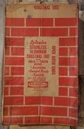 Vintage R.O. Kent 'Splendor' Stainless Aluminum 6' Christmas Tree In Box