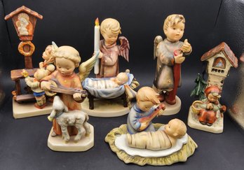 (6) Vintage M.I. Hummel Goebel Religious Figurine Lot