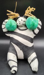 Dry Flores Taos Pueblo New Mexico Koshare Clown Sculpture
