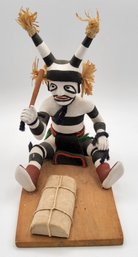 Hugh Segui Hopi Kachina Doll Hano / Koshare / Tewa Pueblo Clown Figure