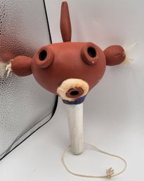 Native American Hopi Mudhead Koyemsi Gourd Rattle