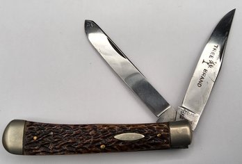 Vintage Boker Tree Brand Large Trapper Pocket Knife